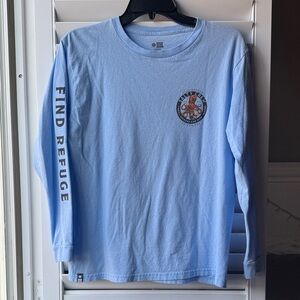 Salty Crew Find Refuge In The Sea Sky Blue Long Sleeve Tee